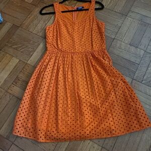 Orange cotton lace dress NEW Hp🔥🔥🔥